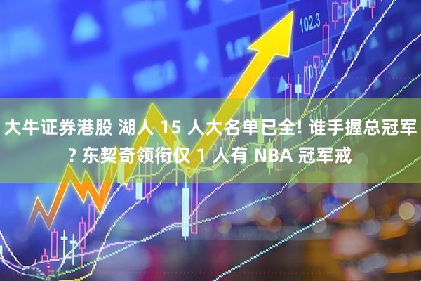 大牛证券港股 湖人 15 人大名单已全! 谁手握总冠军? 东契奇领衔仅 1 人有 NBA 冠军戒