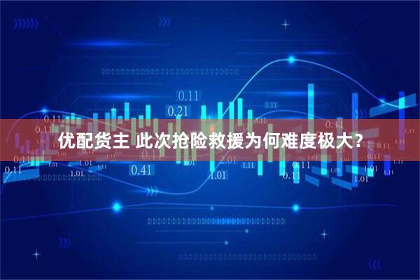 优配货主 此次抢险救援为何难度极大？
